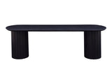 Povera Black Dining Bench - Ornate Home