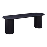 Povera Black Dining Bench - Ornate Home