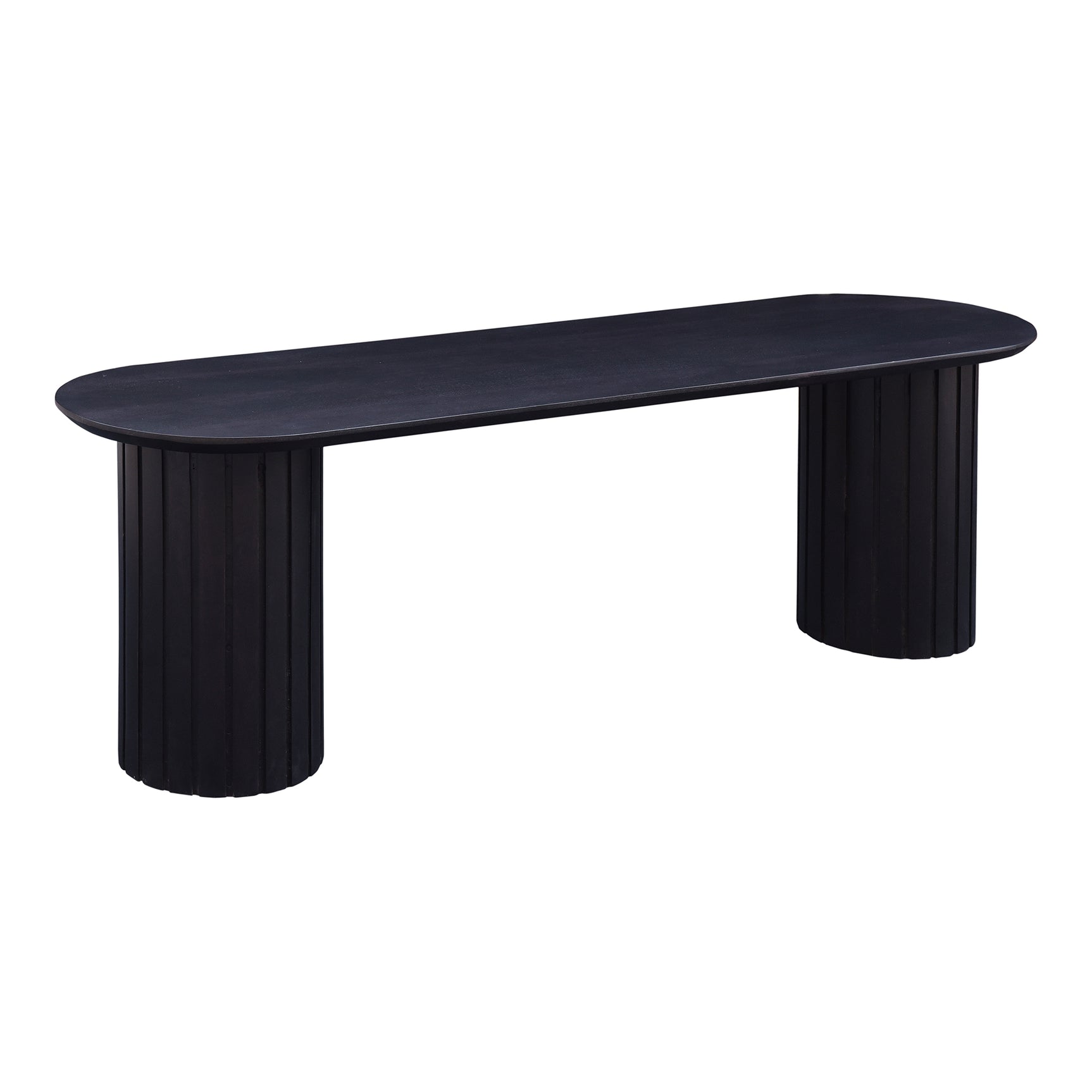 Povera Black Dining Bench - Ornate Home