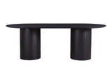 Povera Black Dining Table - Ornate Home