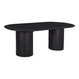 Povera Black Dining Table - Ornate Home