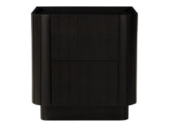 Povera Black Nightstand - Ornate Home