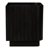Povera Black Nightstand - Ornate Home
