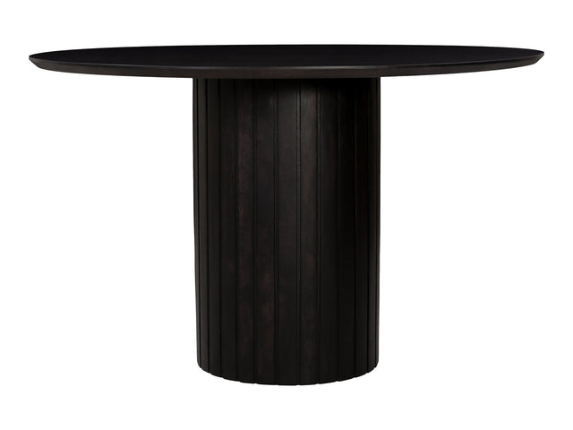Povera Black Round Dining Table - Ornate Home
