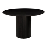 Povera Black Round Dining Table - Ornate Home