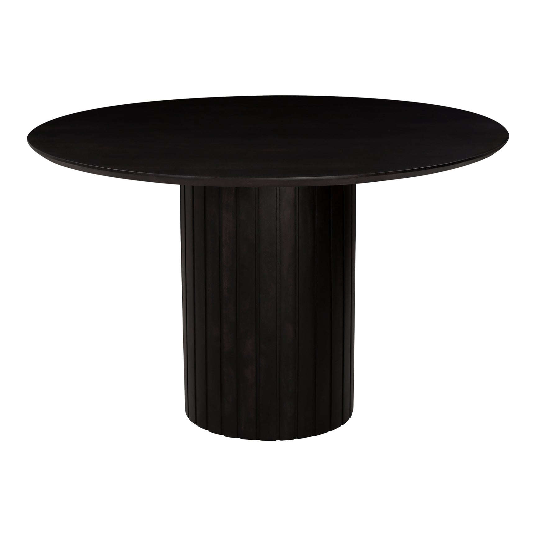 Povera Black Round Dining Table - Ornate Home