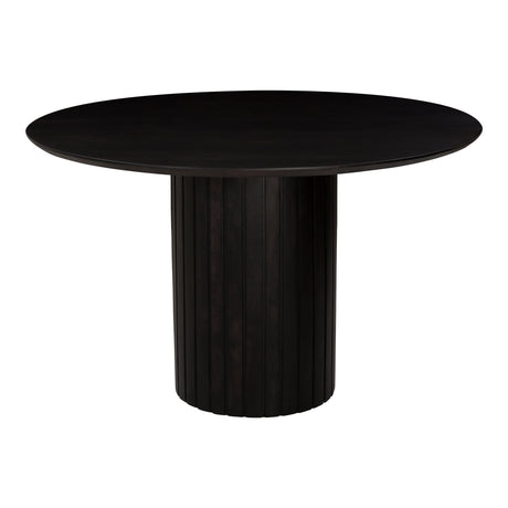 Povera Black Round Dining Table - Ornate Home