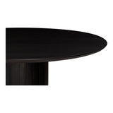 Povera Black Round Dining Table - Ornate Home