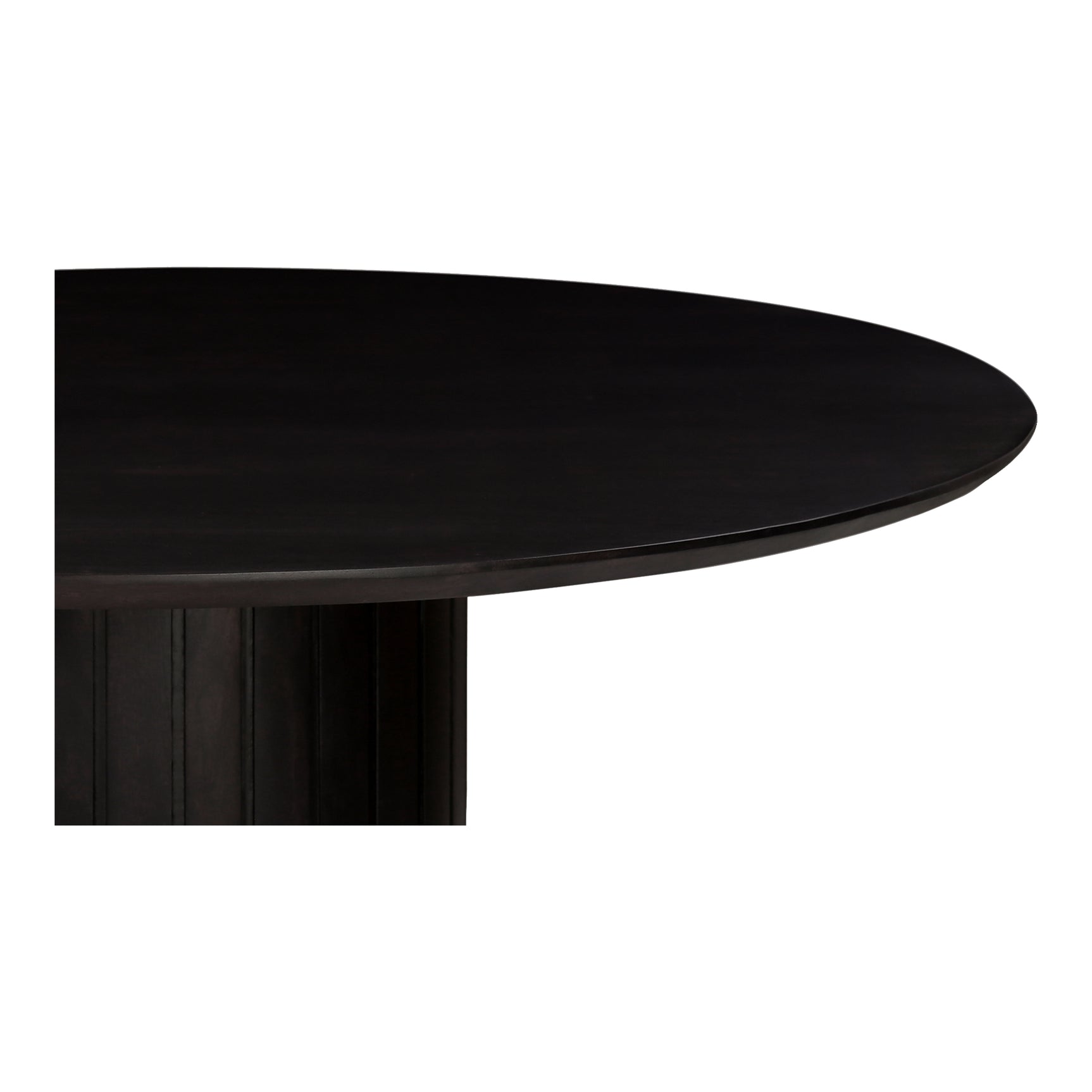 Povera Black Round Dining Table - Ornate Home