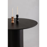 Povera Black Round Dining Table - Ornate Home