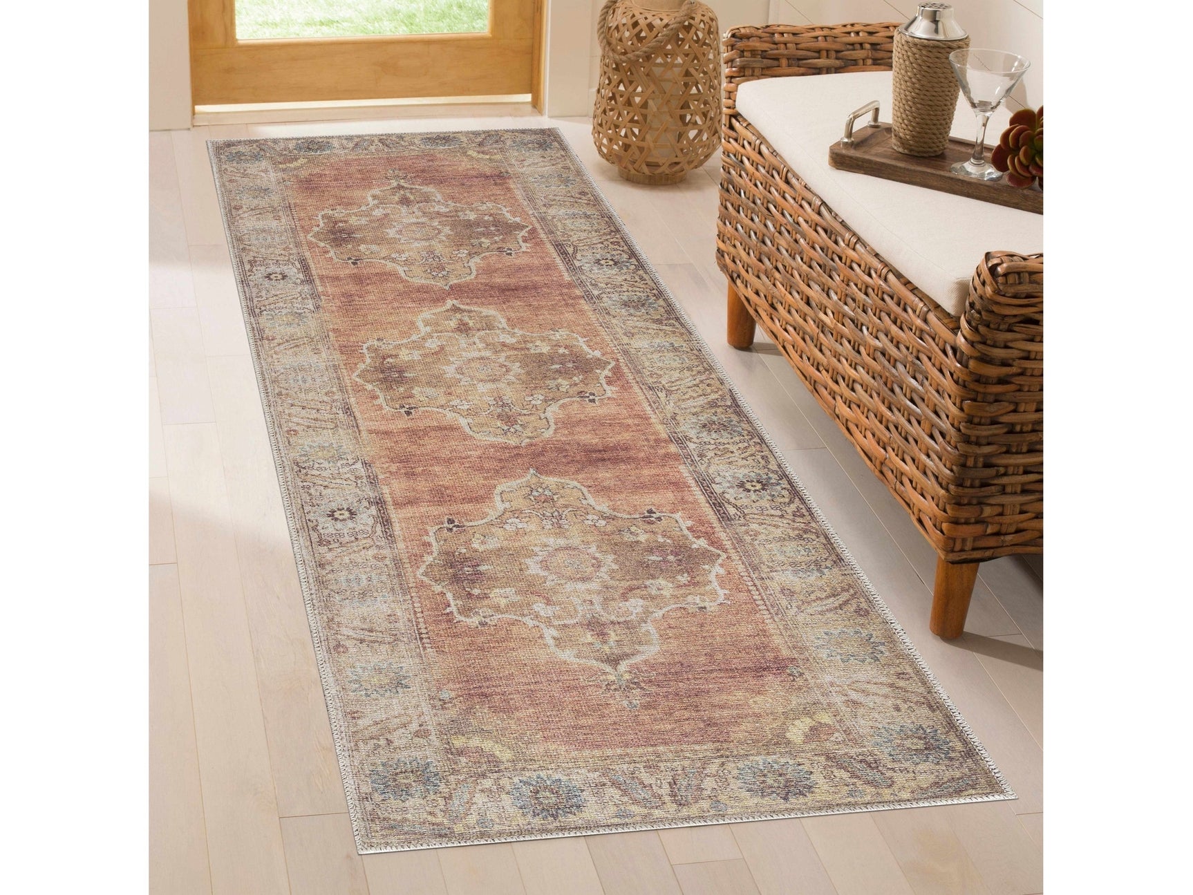 Powhatan Washable Thin Rug - Ornate Home