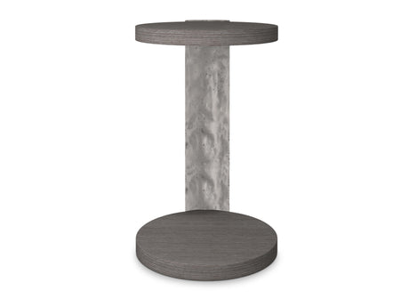 Prado Bright Graphite/Porcini Accent Table - Ornate Home