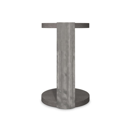 Prado Bright Graphite/Porcini Accent Table - Ornate Home