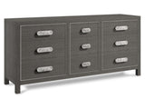 Prado Bright Graphite/Porcini Dresser - Ornate Home