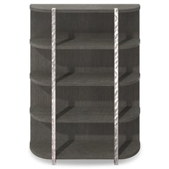 Prado Bright Graphite/Porcini Etagere - Ornate Home
