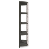 Prado Bright Graphite/Porcini Etagere - Ornate Home