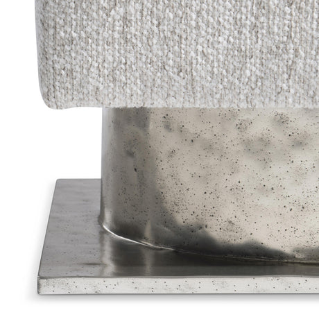 Prado Bright Graphite/White/Cream Bench - Ornate Home