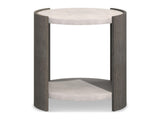 Prado Buff/Porcini Side Table - Ornate Home