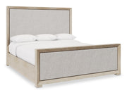 Prado Tawny/Grey Panel King Bed - Ornate Home