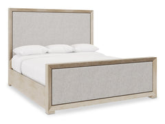 Prado Tawny/Grey Panel King Bed - Ornate Home