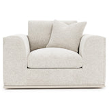 Prague White/Cream Fabric Chair 1/2 - Ornate Home