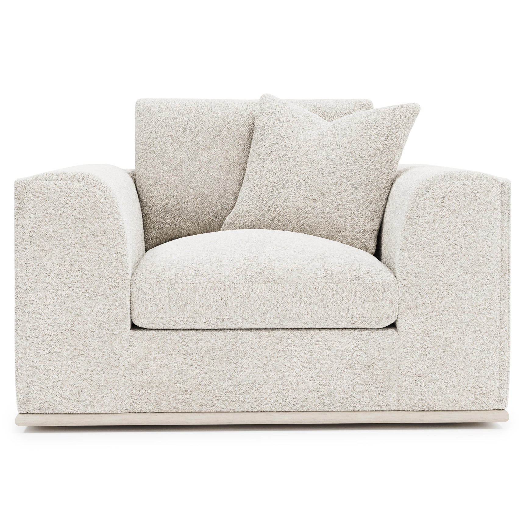 Prague White/Cream Fabric Chair 1/2 - Ornate Home