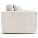 Prague White/Cream Fabric Chair 1/2 - Ornate Home