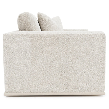 Prague White/Cream Fabric Chair 1/2 - Ornate Home