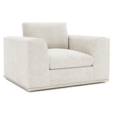 Prague White/Cream Fabric Chair 1/2 - Ornate Home