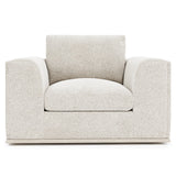 Prague White/Cream Fabric Chair 1/2 - Ornate Home