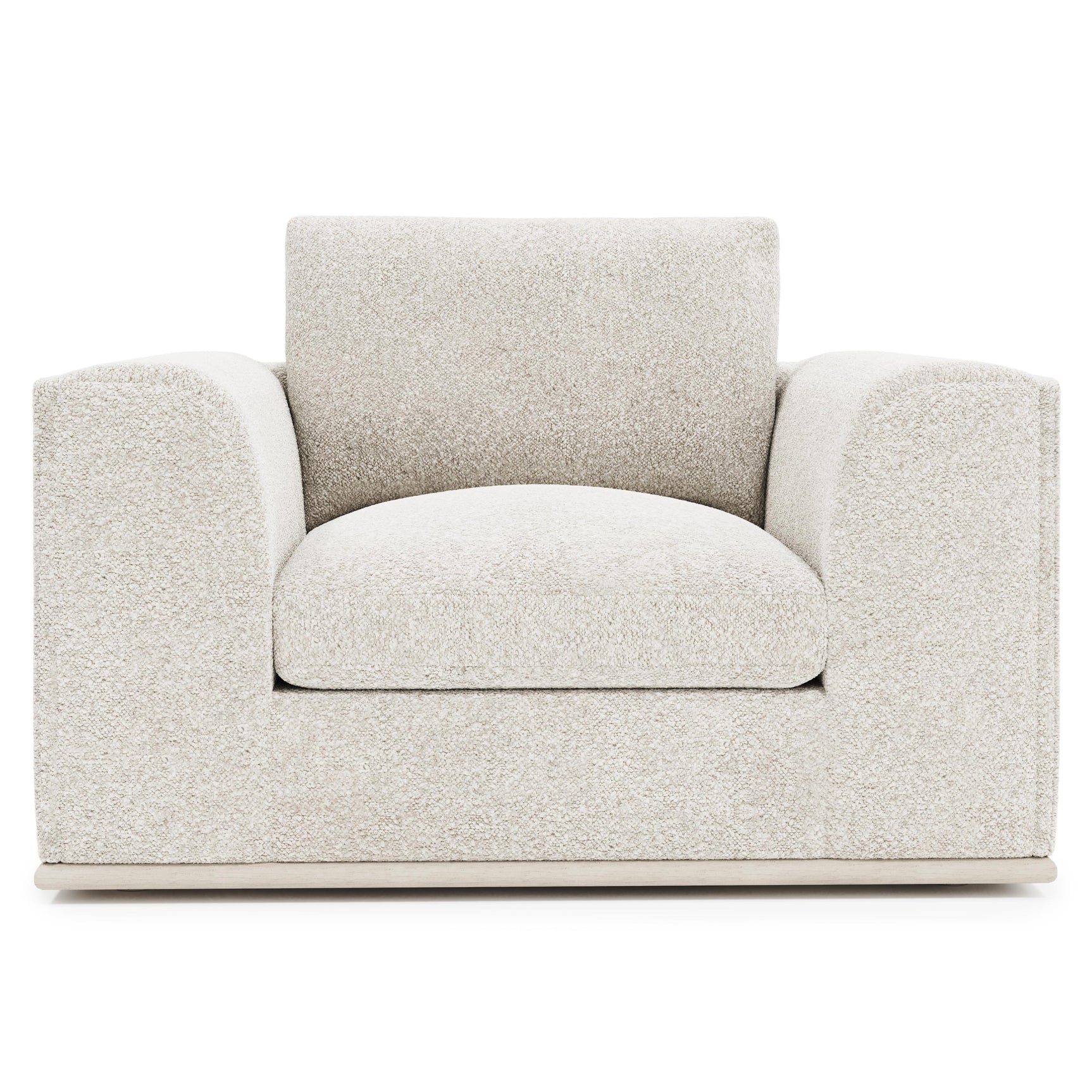 Prague White/Cream Fabric Chair 1/2 - Ornate Home