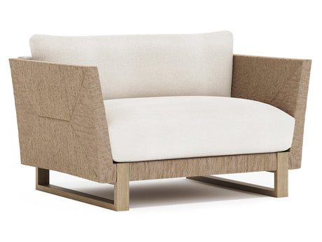 Praia Sea Oat/Hazelnut/White/Cream Outdoor Chair - Ornate Home