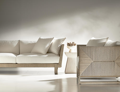 Praia Sea Oat/Hazelnut/White/Cream Outdoor Chair - Ornate Home