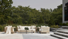 Praia Sea Oat/Hazelnut/White/Cream Outdoor Sofa - Ornate Home