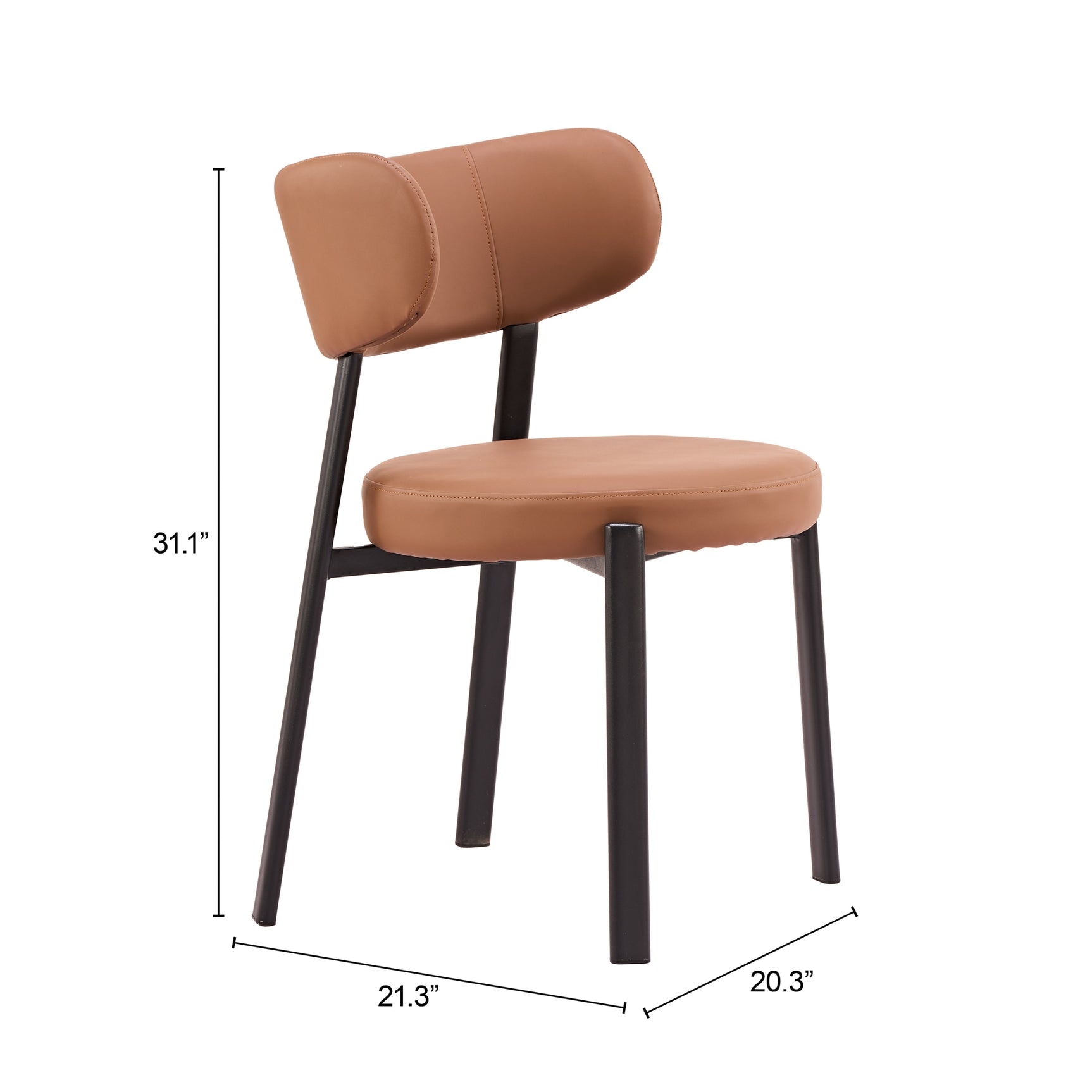 Prairie Brown Dining Chair (Set of 2)