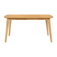 Pratter Natural Oak 5-Piece Dining Table Set - Ornate Home