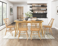 Pratter Natural Oak Dining Table - Ornate Home