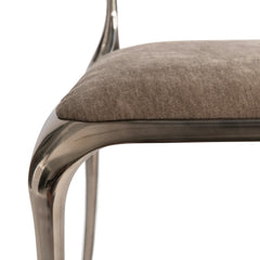 Pravo Light Bronze/Light Warm Taupe Side Chair - Ornate Home