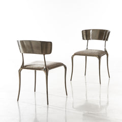 Pravo Light Bronze/Light Warm Taupe Side Chair - Ornate Home
