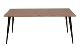Prelude Suede/Dark Brown Rect Dining Table w/ 4 Draper Chairs - Ornate Home