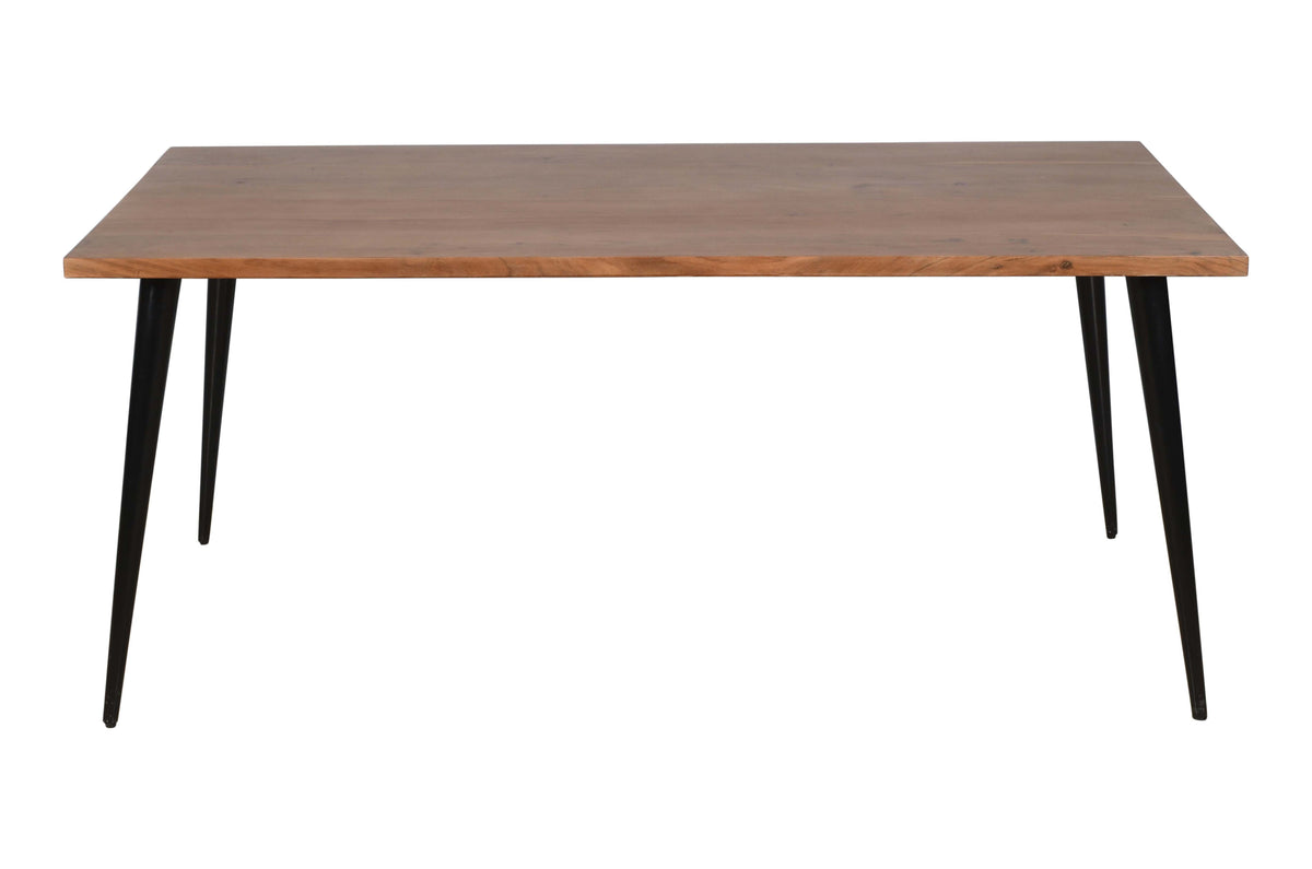 Prelude Suede/Dark Brown Rect Dining Table w/ 4 Draper Chairs - Ornate Home