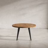 Prelude Suede Round Cocktail Table - Ornate Home