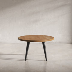 Prelude Suede Round Cocktail Table - Ornate Home
