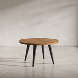 Prelude Suede Round Cocktail Table - Ornate Home
