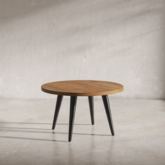 Prelude Suede Round Cocktail Table - Ornate Home
