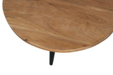 Prelude Suede Round Cocktail Table - Ornate Home