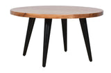Prelude Suede Round Cocktail Table - Ornate Home