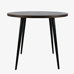 Prelude Walnut/Light Brown Round Counter Dining Table w/ 4 Maddox Stools - Ornate Home
