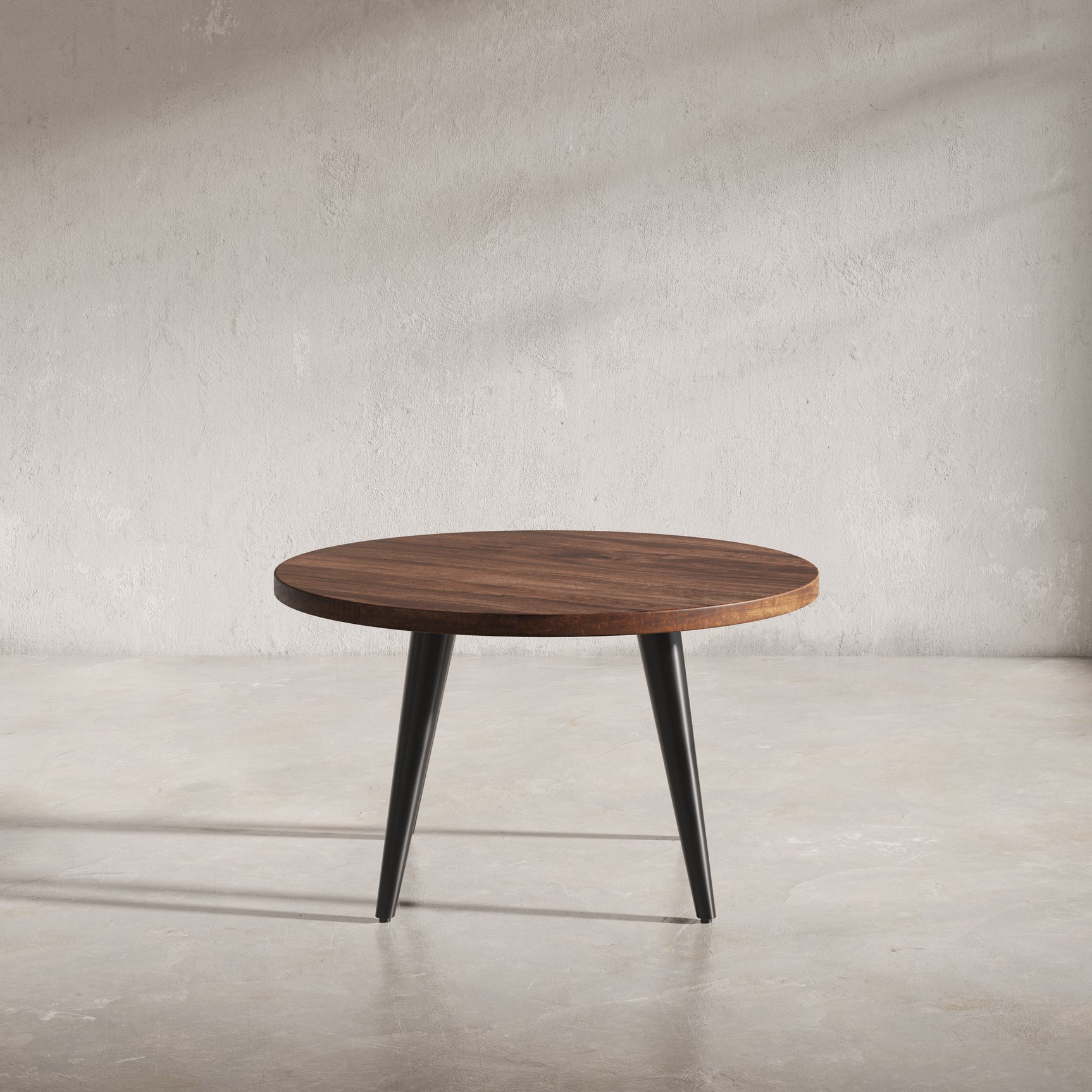 Prelude Walnut Round Cocktail Table - Ornate Home