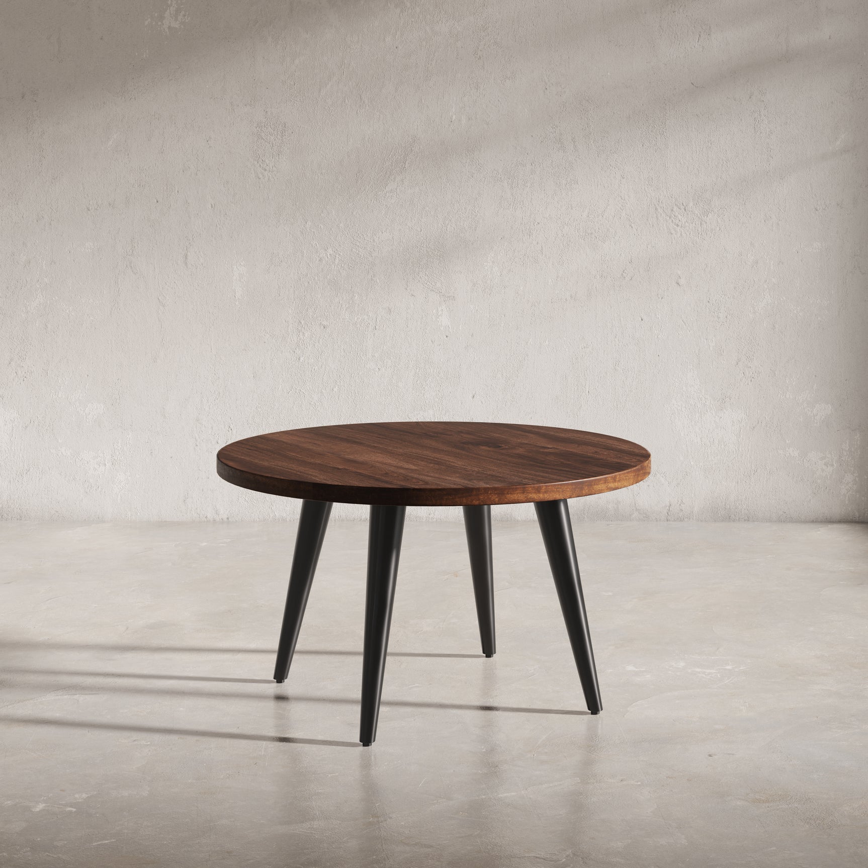 Prelude Walnut Round Cocktail Table - Ornate Home